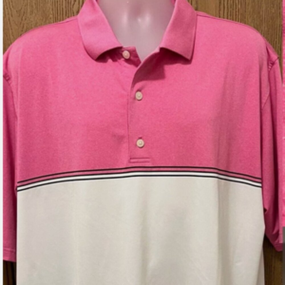 FootJoy Color Block Lisle Polo Multi-Color 2XL Embroidered Short Sleeve   NWT